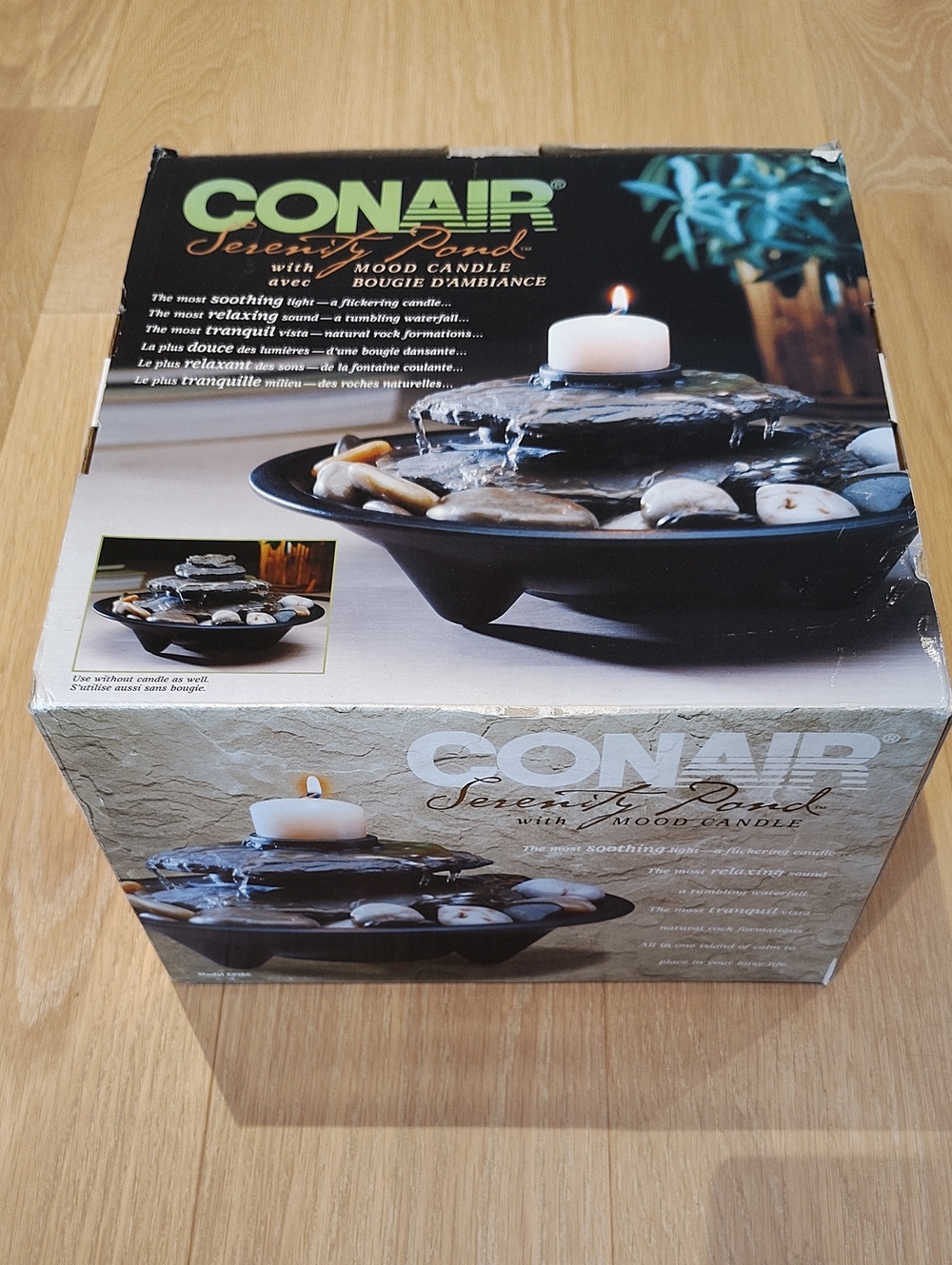 Conair Serenity Pond Mood Candle Fountain - Black